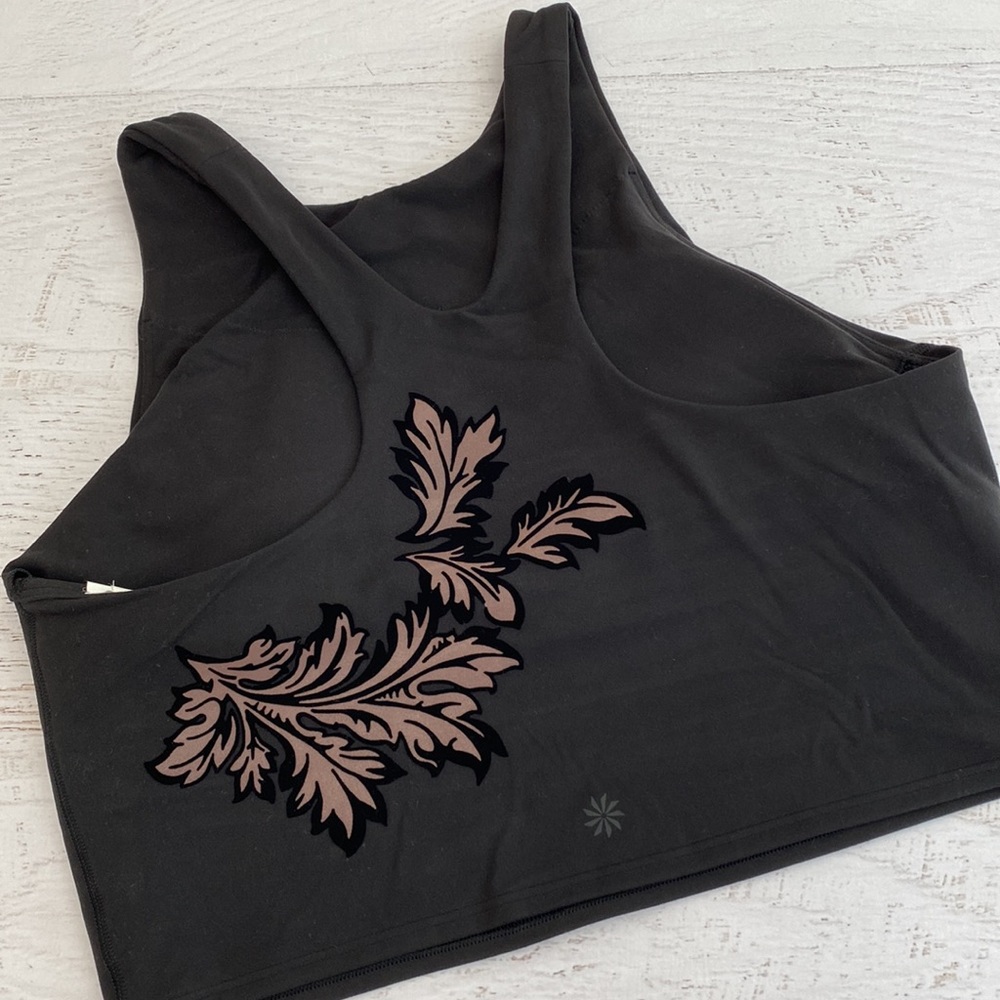 Athleta Flocked Velvet Cropped Top - Picture 5 of 9